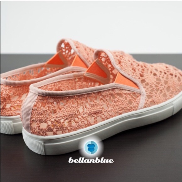 The ELSA embroidered slip ons - PEACH - Picture 3 of 7