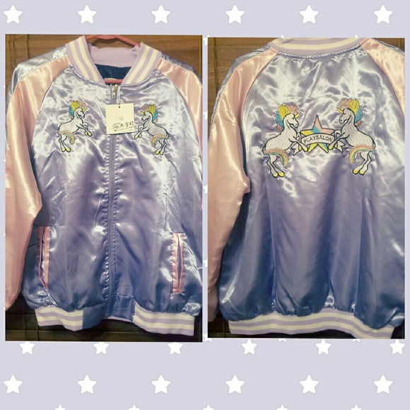 Pastel Unicorn Bomber Jacket