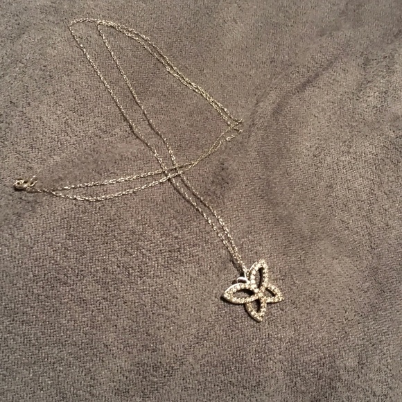 Diamond Butterfly Necklace