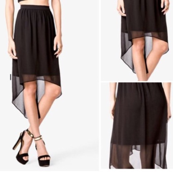 Dresses & Skirts - Black High Low Skirt