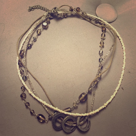 "Truth, Luck, Dream" Aeropostale layered necklace