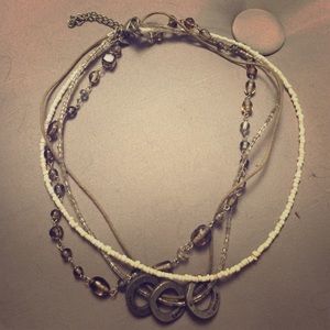 "Truth, Luck, Dream" Aeropostale layered necklace