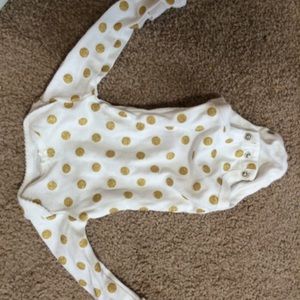 Gold polka dotted Onsie