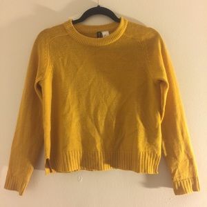 H&M Warm Yellow Cropped Sweater