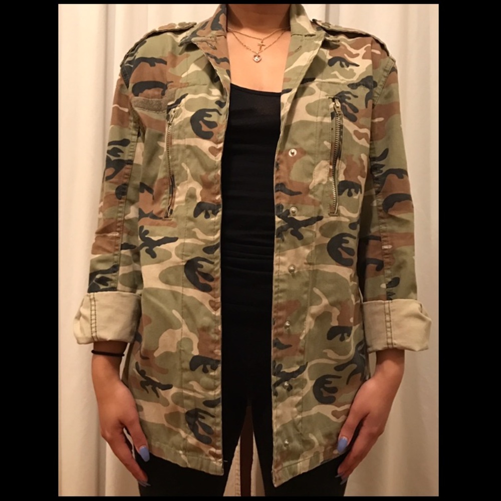 Topshop Camo Jacket