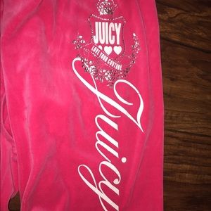 Hot Pink Juicy Couture Velour Tracksuit Pants!