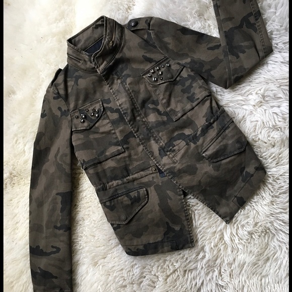 Zara military embellished jacket
