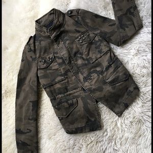 Zara military embellished jacket
