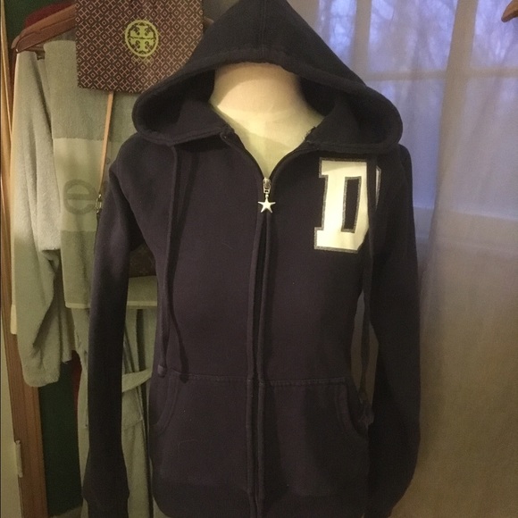 COWBOYS® 'Cheer' Zip-Up Hooded Sweatshirt