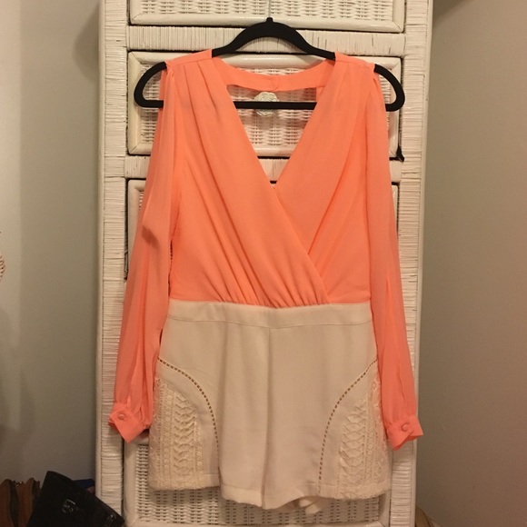 Peach & Cream colored Romper