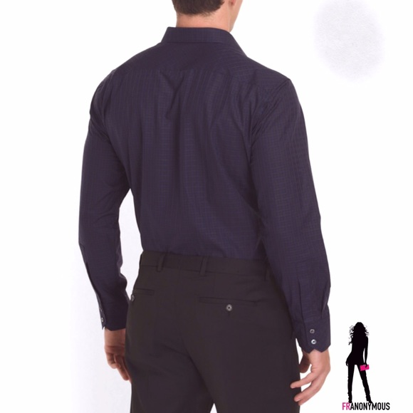 Zachary Prell Cotton Jacquard Print Shirt L, XL - Picture 2 of 2