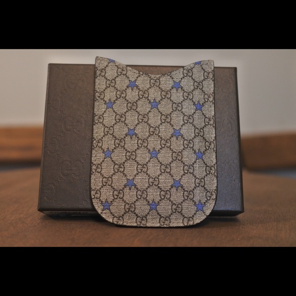 GUCCI Monogram Money Pouch/ Blackberry