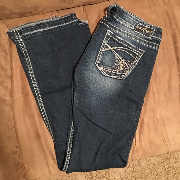 Silver boot cut jeans size 29.