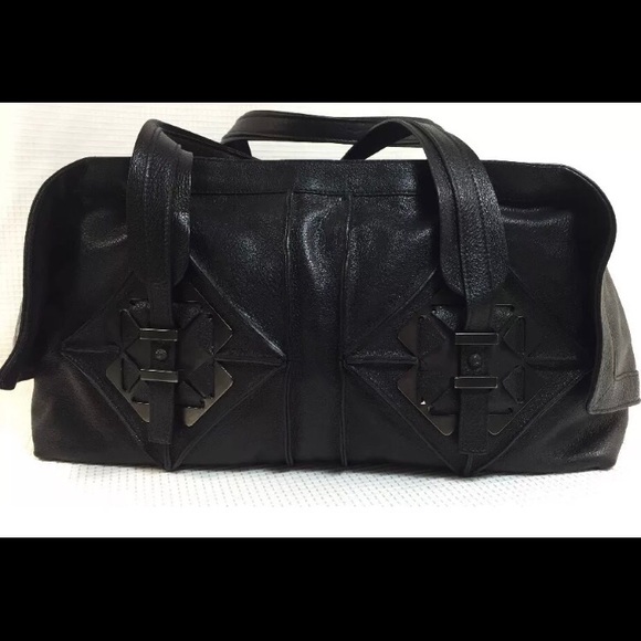 SALVATORE FERRAGAMO BLACK LEATHER HANDBAG FJ21A286 - Picture 3 of 4