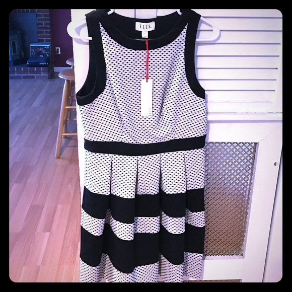 Black and White Elle Dress