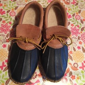 Dexter Navy Duck Ankle-Height Boots. Size 9 Medium