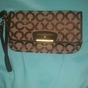 COACH Signature Clutch Purse