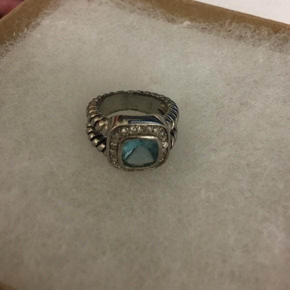 Silver and blue stone ring! Beautiful!