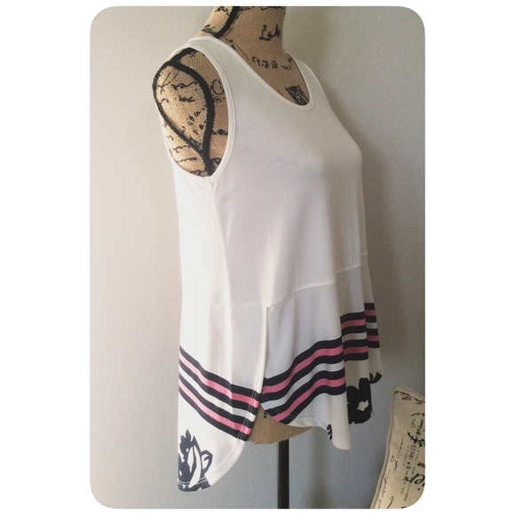 Sleeveless Ivory Top - Picture 3 of 4
