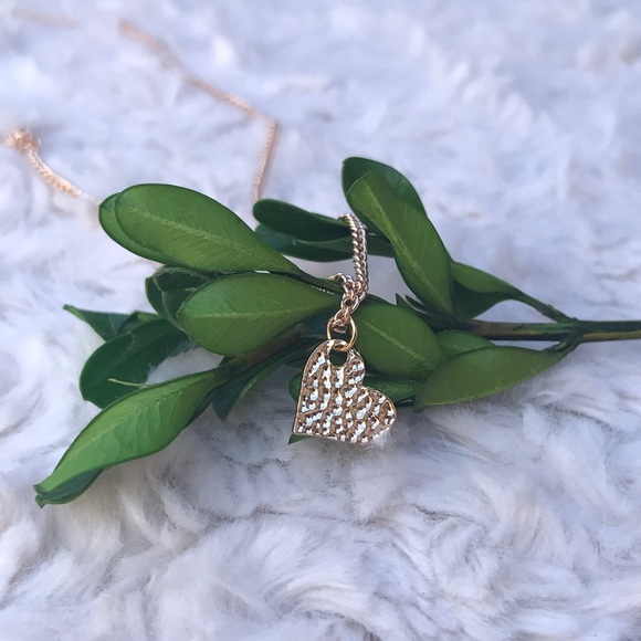 Gold Heart Best Friend Necklace Gift Message Card - Picture 2 of 8