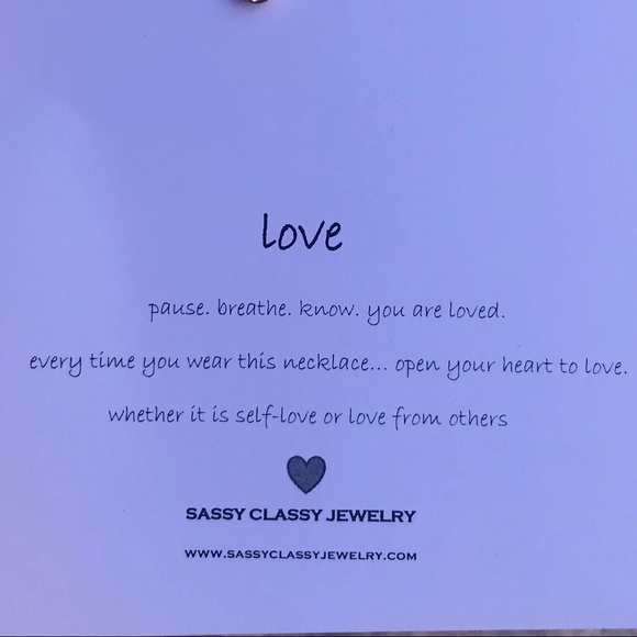 Gold Heart Best Friend Necklace Gift Message Card - Picture 5 of 8