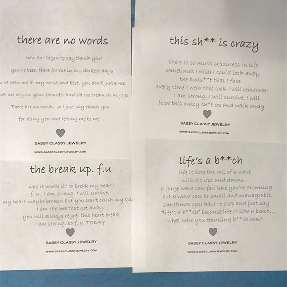 Gold Heart Best Friend Necklace Gift Message Card - Picture 6 of 8