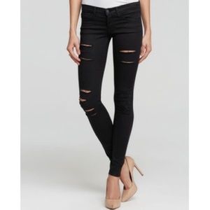 Flying Monkey Black Shredded Denim