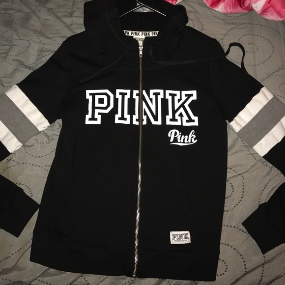 Black VS pink hoodie