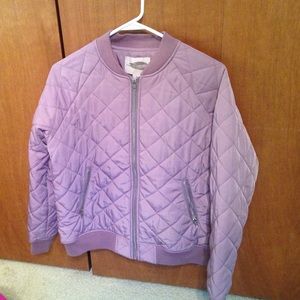Forever 21 Contemporary Quilted Bomber Jacket