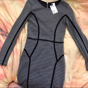 H&M Striped Fitted Dress