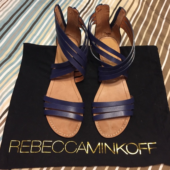 Rebecca Minkoff strappy flat sandals 8M