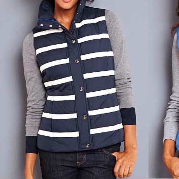 Nautica striped puffer vest - Picture 1 of 3
