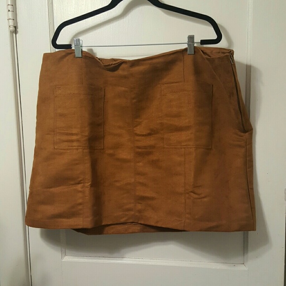 Old Navy Plus Faux Suede Mini Skirt