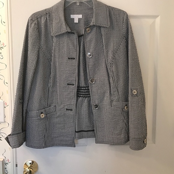 Charter Club gorgeous stripped blazer/jacket.