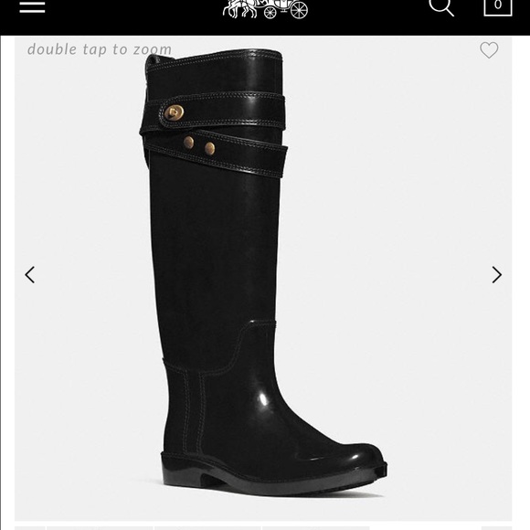 Coach rain boots
