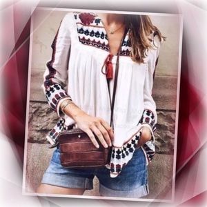 Short bohemian sheer kimono