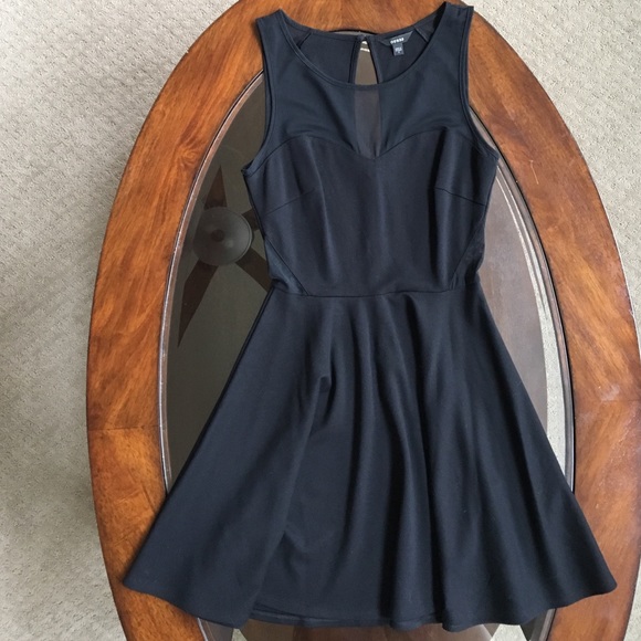 Black Guess Dress with Cut Outs