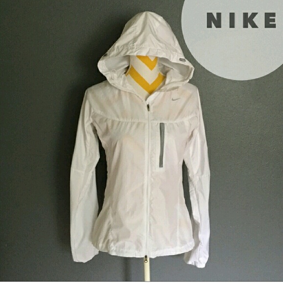 White nike windbreaker