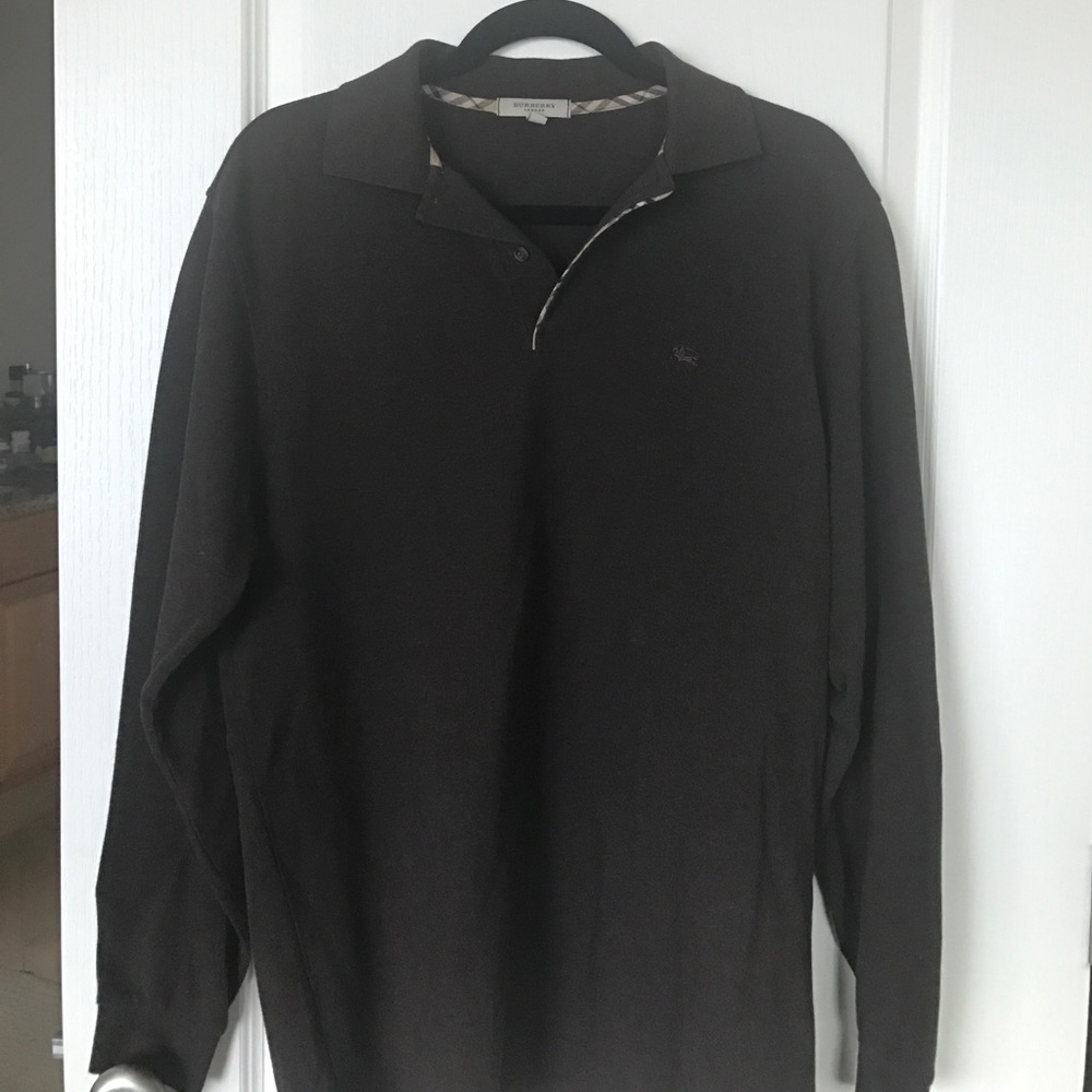 Burberry men's long sleeves shirt