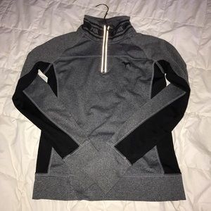PINK grey/ black half zip pullover