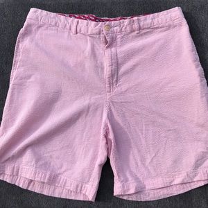 Pink Vineyard Vines Seersucker Shorts