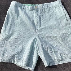 Green Vineyard Vines Seersucker Shorts