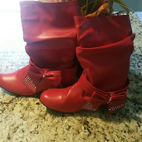 martin Shoes - Bowknot cowboy western mid boots