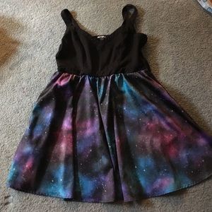 Space skater dress with pockets