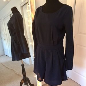 Navy Blue Playsuit