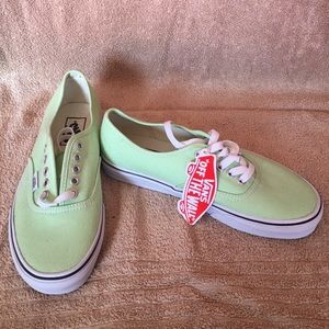 Brand new with tags women's mint green Vans.