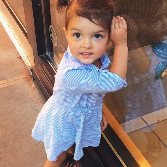 H & M collared button-up dress size 12-18 mo