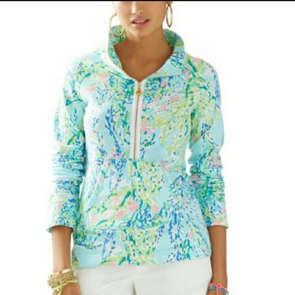 Lilly Pulitzer Tops - Lilly Pulitzer blue heaven popover XS