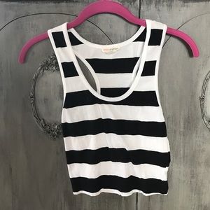 Urban outfitters striped crop top