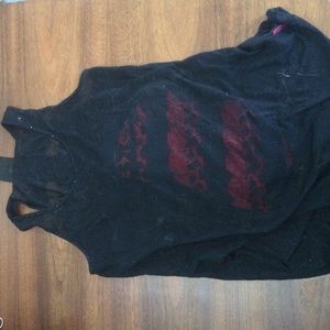 Skull and cross sheer tee